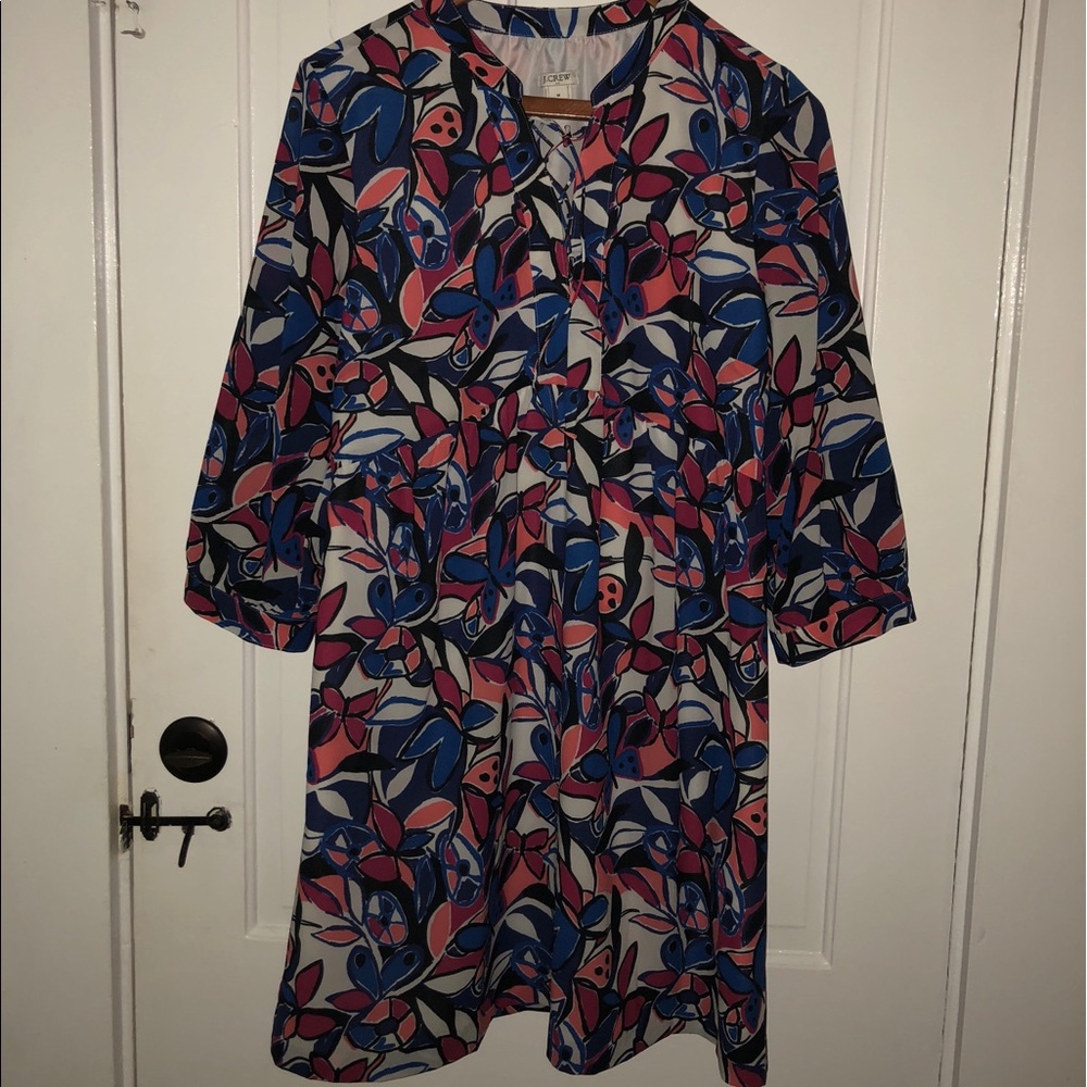 Beautiful print JCrew dress.